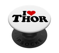 Amo EL Nombre DE Thor del CORAZÓN EN UNA tee PopSockets PopGrip Adhesivo