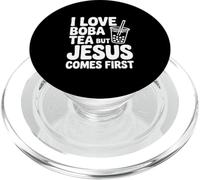 Amo el té Boba Pero Jesús Viene la Primera declaración PopSockets PopGrip para MagSafe