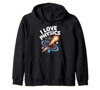 Amo el universo entusiasta de la física Sudadera con Capucha