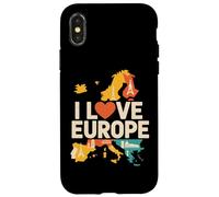 Amo Europa Aventura Wanderlust Carcasa para iPhone X/XS