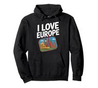 Amo Europa Monumento Aventura Viajes Sudadera con Capucha