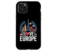 Amo Europa Monumentos icónicos Viajes Carcasa para iPhone 11 Pro