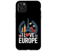 Amo Europa Monumentos icónicos Viajes Carcasa para iPhone 11 Pro Max