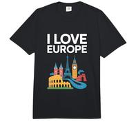 Amo Europa Monumentos icónicos Viajes Comfort Colors Adult Heavyweight T-Shirt