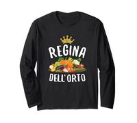 Amo Giardinaggio Frase Divertente Orto Regina DELL’Orto Manga Larga