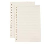 AMO HERMOSO 2 piezas de Recambios de Papel Rayado para Cuaderno de Espiral A5, Rayado, 80 g/m², 240 Páginas, Rayado