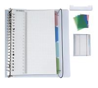 AMO HERMOSO Cuaderno A5 Cuadriculado en Espiral, Bloc de Notas Libreta 4 Separadores, Cuadriculadas 120 Páginas