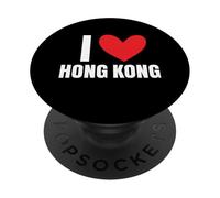 Amo Hong Kong Island Ciudad China Asia Arquitectura Urbana PopSockets PopGrip Adhesivo