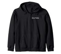Amo Italia. Divertida Palabra Italiana Sudadera con Capucha