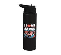 Amo Japón Torii Koi Sakura Monte Fuji Stainless Steel Insulated Water Bottle