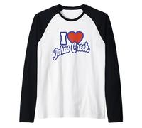 Amo Johns Creek Georgia Camiseta Manga Raglan