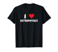 Amo la astrofísica Corazón Estrellas Galaxia Física Ciencia Espacio Camiseta