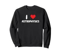 Amo la astrofísica Corazón Estrellas Galaxia Física Ciencia Espacio Sudadera