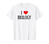 Amo la biología I Corazón Biología Científico Amante de Las Ciencias de Camiseta
