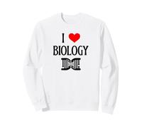 Amo la biología I Corazón Biología Científico Amante de Las Ciencias de Sudadera