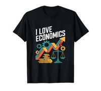 Amo la economía Entusiasta del Crecimiento financiero Camiseta gráfica económica