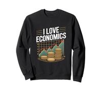 Amo la economía Entusiasta del crecimiento financiero Sudadera