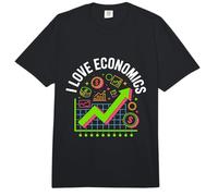 Amo la economía Mercado Financiero Gráfico Entusiasta Comfort Colors Adult Heavyweight T-Shirt