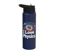 Amo la Física Entusiasta Cósmica Stainless Steel Insulated Water Bottle
