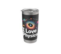 Amo la Física Entusiasta Cósmica Vaso térmico de acero inoxidable de doble pared