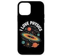 Amo la Física Planetas Átomos Fórmula Universo Carcasa para iPhone 12 mini