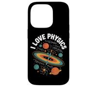 Amo la Física Planetas Átomos Fórmula Universo Carcasa para iPhone 14 Pro
