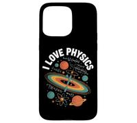 Amo la Física Planetas Átomos Fórmula Universo Carcasa para iPhone 15 Pro Max