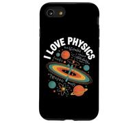 Amo la Física Planetas Átomos Fórmula Universo Carcasa para iPhone SE (2020) / 7 / 8