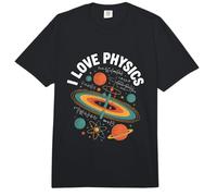 Amo la Física Planetas Átomos Fórmula Universo Comfort Colors Adult Heavyweight T-Shirt