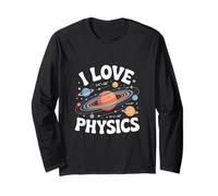 Amo la Física Planetas Cósmicos Universo Manga Larga