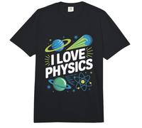 Amo la Física Universo Átomos Planetas Comfort Colors Adult Heavyweight T-Shirt