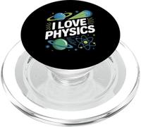Amo la Física Universo Átomos Planetas PopSockets PopGrip para MagSafe