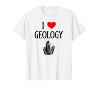 Amo la geología I Corazón Geología Científico Amante de la Ciencia Camiseta