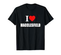 Amo la Memoria de Recuerdo de Macclesfield. Nacido y Criado Camiseta