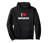 Amo la Memoria de Recuerdo de Macclesfield. Nacido y Criado Sudadera con Capucha