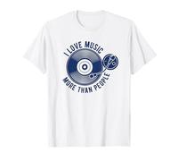 Amo la música más Que la Gente Amante de la música Divertida Camiseta