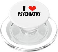 Amo la psiquiatría - Terapia de médico psiquiátrico Divertido del corazón PopSockets PopGrip para MagSafe