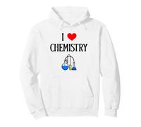 Amo la Química I Corazón Química Científico Amante de la Ciencia Sudadera con Capucha