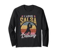 Amo la Salsa Bailarina Latina Danza Manga Larga
