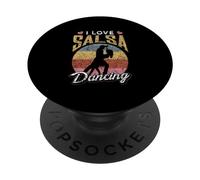 Amo la Salsa Bailarina Latina Danza PopSockets PopGrip Adhesivo