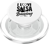 Amo la Salsa Bailarina Latina Danza PopSockets PopGrip para MagSafe