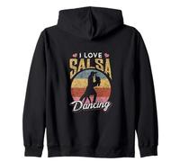 Amo la Salsa Bailarina Latina Danza Sudadera con Capucha