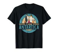 Amo L'antartide Expedición Retro Continente Antártida Camiseta