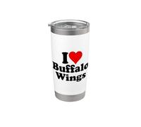 AMO LAS ALAS DE BÚFALO DE CORAZÓN Vaso térmico de acero inoxidable de doble pared