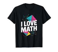 Amo Las matemáticas Geometría Álgebra Cálculo Diversión Camiseta gráfica económica, Hombre, Negro, S