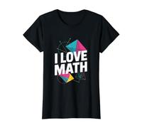 Amo Las matemáticas Geometría Álgebra Cálculo Diversión Camiseta gráfica económica, Mujer, Negro, M