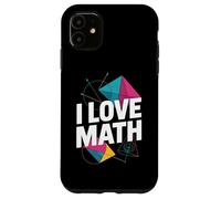 Amo las matemáticas Geometría Álgebra Cálculo Diversión Carcasa para iPhone 11
