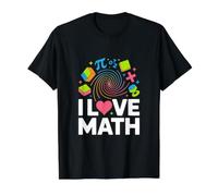 Amo Las matemáticas Pi Geometría Álgebra Entusiasta Camiseta gráfica económica, Hombre, Negro, XL