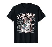 Amo Las matemáticas y los Gatos Matemáticas Gracioso Matemáticas Gato Camiseta