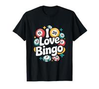 Amo los entusiastas de los números Divertidos del Bingo Camiseta